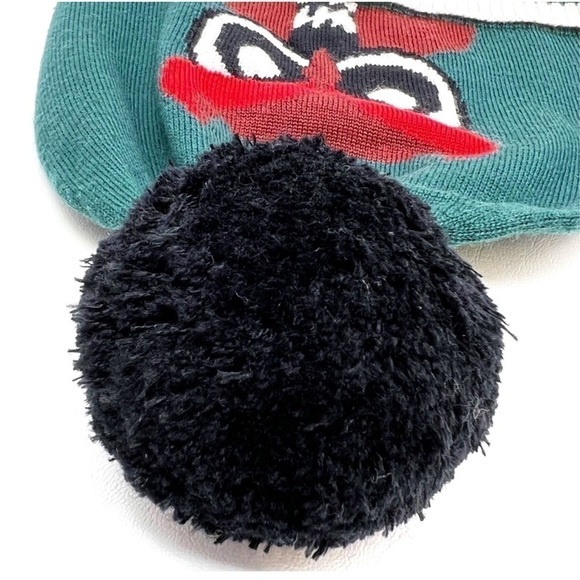 Kate Spade  Beanie “Who Me?” Owl Wool Kit Hat Pom Pom Green Red White New NWT main image 5